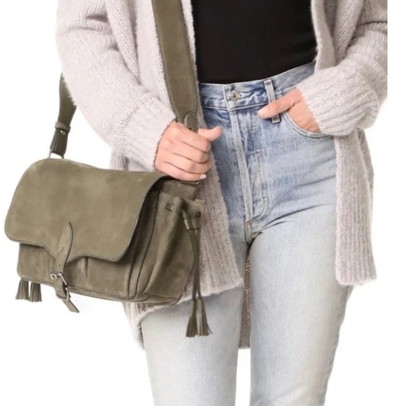 NWT Rebecca Minkoff Alice Suede Messenger Bag - Picture 1 of 12